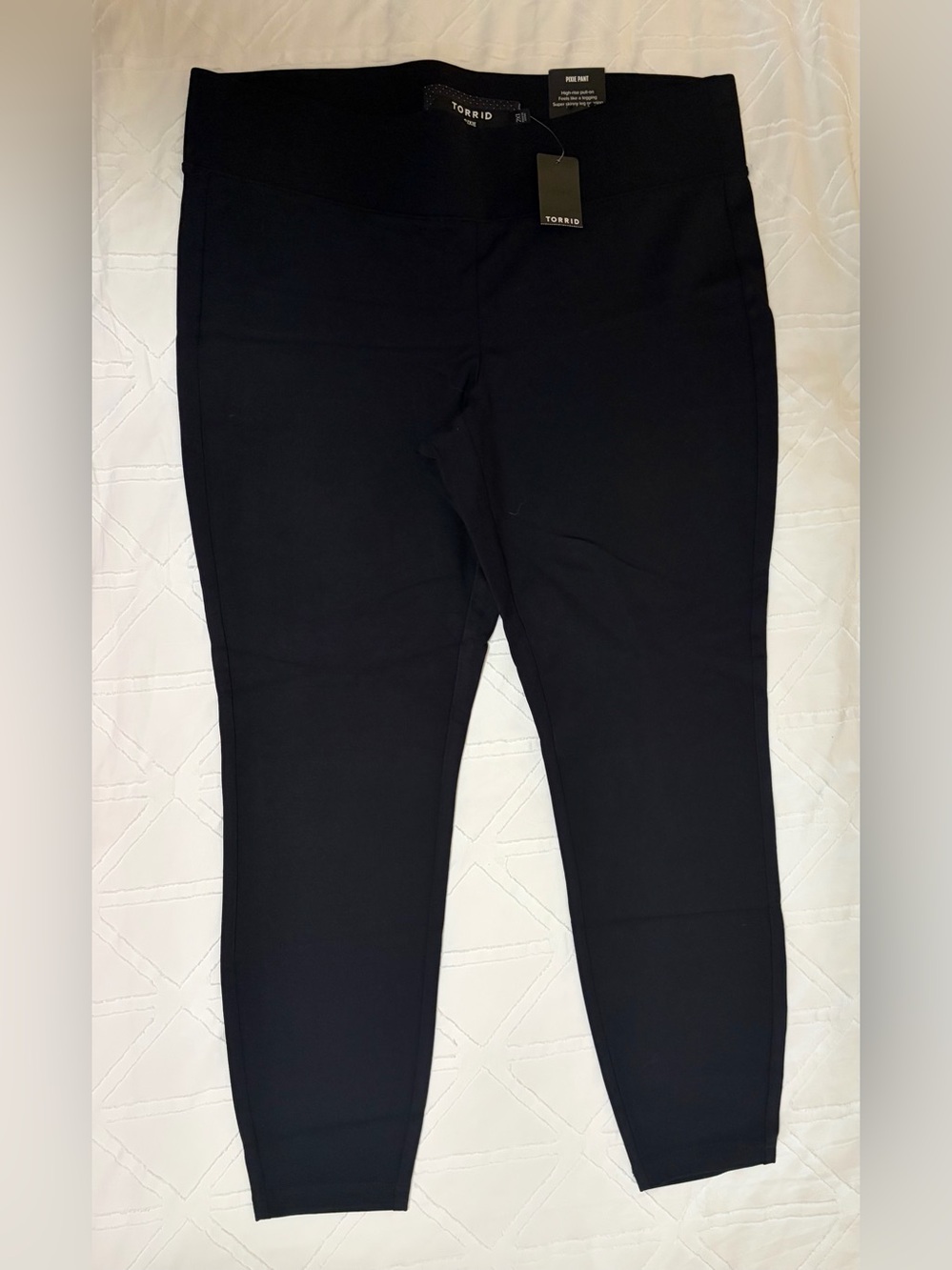 torrid Black Ponte Slim Leggings